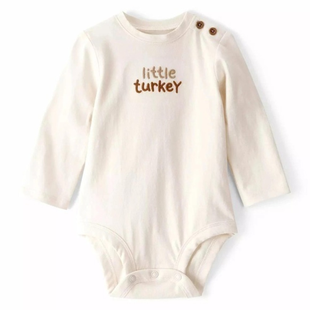 Carters Little Turkey Infant Baby Bodysuit 12 MOS NWT Thanksgiving Multi Sizes🦃